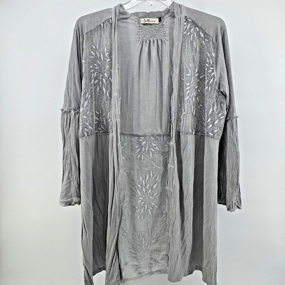 The Unbranded Brand Jackets & Blazers - Women's Gray Lace Cardigan Size M Sheer Romantic Boho Goth Fairycore Cottagecore